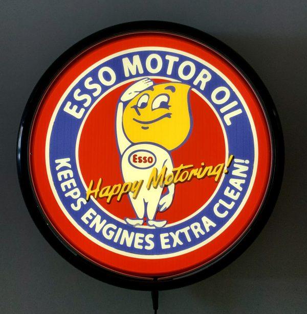 Beer Brand Signs - ESSO Motor Oil LED Bar Lighting Wall Sign Light Button Light Black