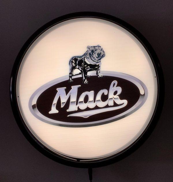 Beer Brand Signs - Mack Truck Semi Trailer LED Bar Lighting Wall Sign Light Button White/Black