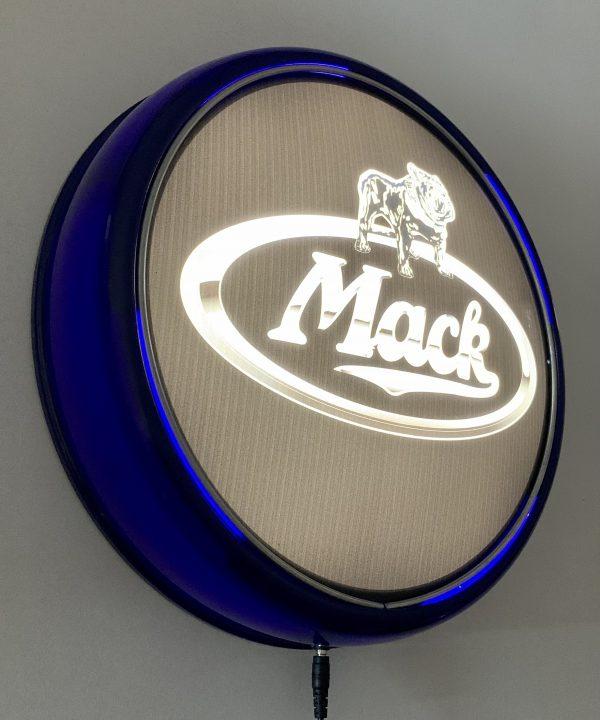 Beer Brand Signs - Mack Truck Semi Trailer LED Bar Lighting Wall Sign Light Button Blue