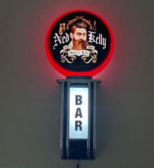 Massive Ned Kelly Such Is Life BAR Wall Sign Led Lighting Light RED