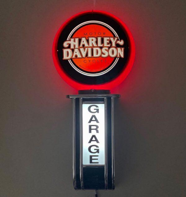 Massive Harley Davidson Motor Cycles GARAGE Wall Sign Led Bar Lighting Light RED