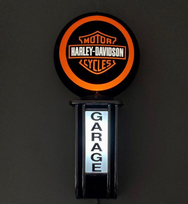 Massive Harley Davidson Shield GARAGE Wall Sign Led Bar Lighting Light