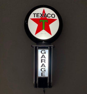 Massive TEXACO Fuel Oil GARAGE Wall Sign Led Bar Lighting Light