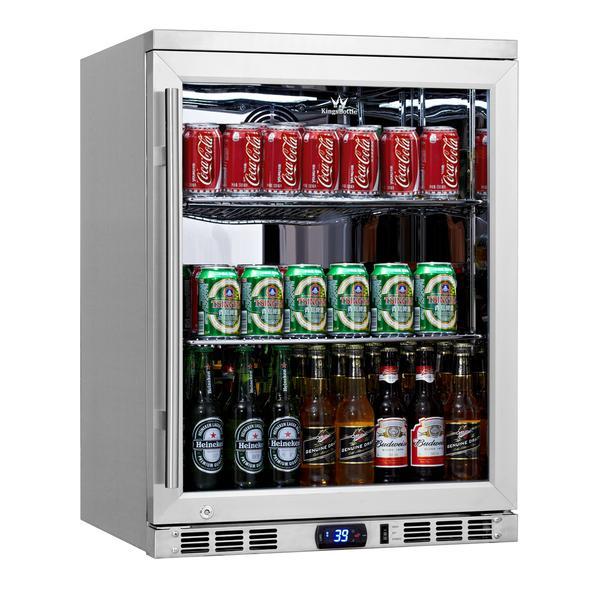 Beverage Fridge - Heating Glass Door Under Bench Beverage Fridge