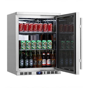 Beverage Fridge - Heating Glass Door Under Bench Beverage Fridge