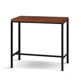 Furniture > Bar Stools & Chairs - Artiss Vintage Bar Table ALEX Retro Pine Wood Metal Frame