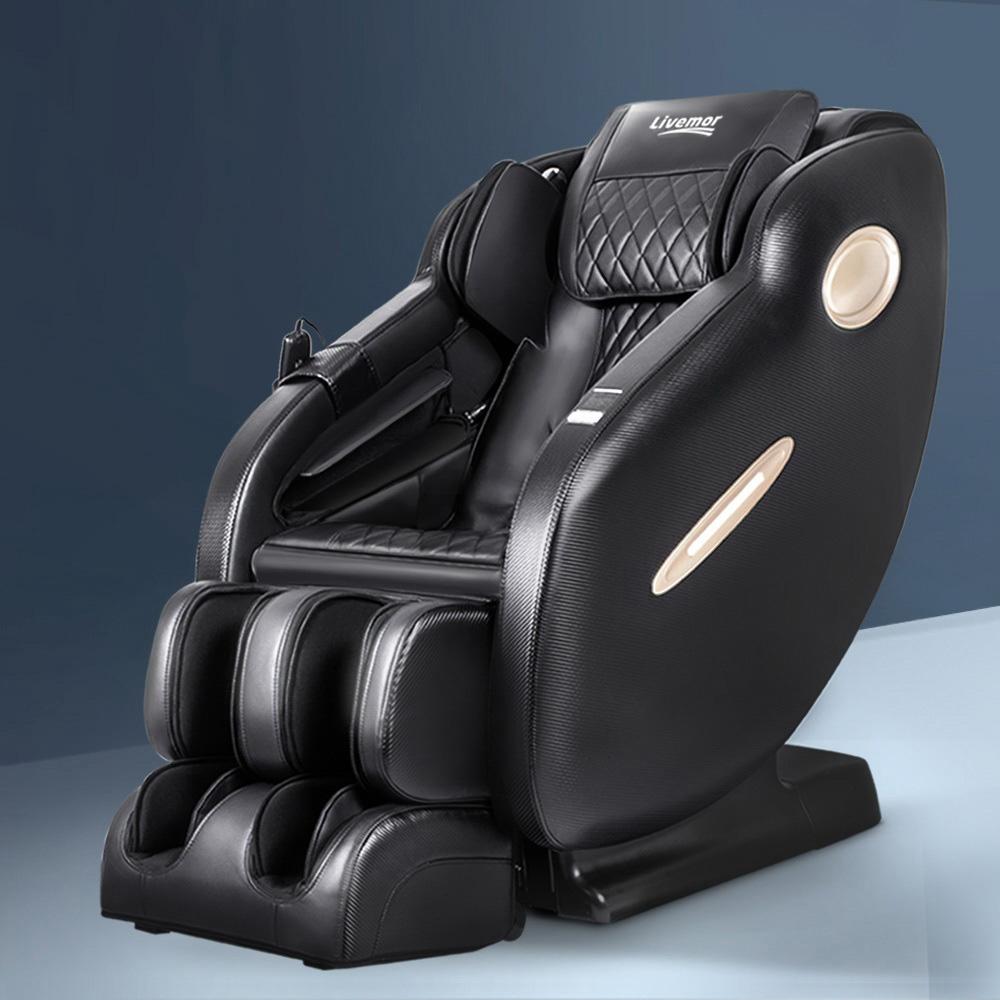 Health & Beauty > Massage - Livemor Electric Massage Chair SL Track Full Body Air Bags Shiatsu Massaging Massager