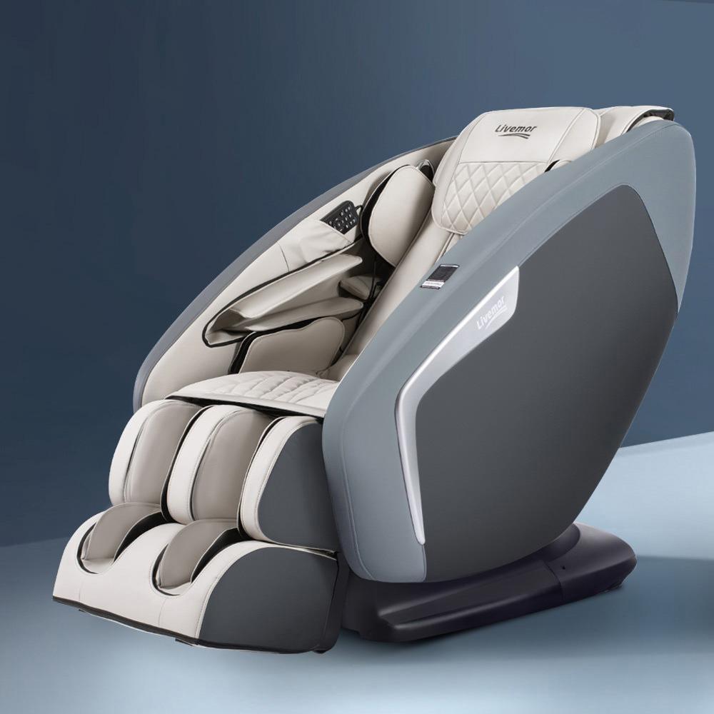 Health & Beauty > Massage - Livemor 3D Electric Massage Chair Zero Gravity Recliner Head Massager Air Bag