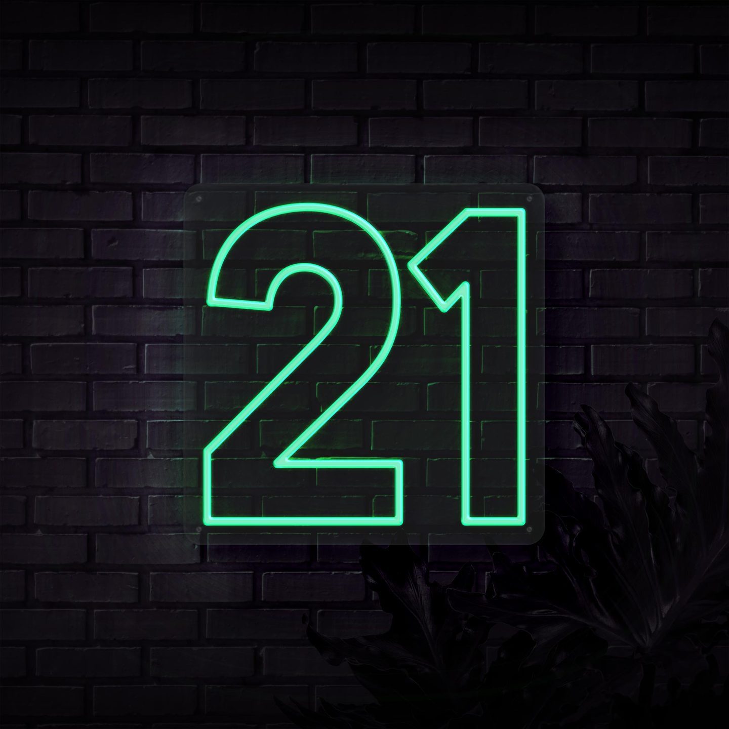 Neon Sign - NUMBER 21 NEON SIGN (DELIVERED IN 3-5WKS)