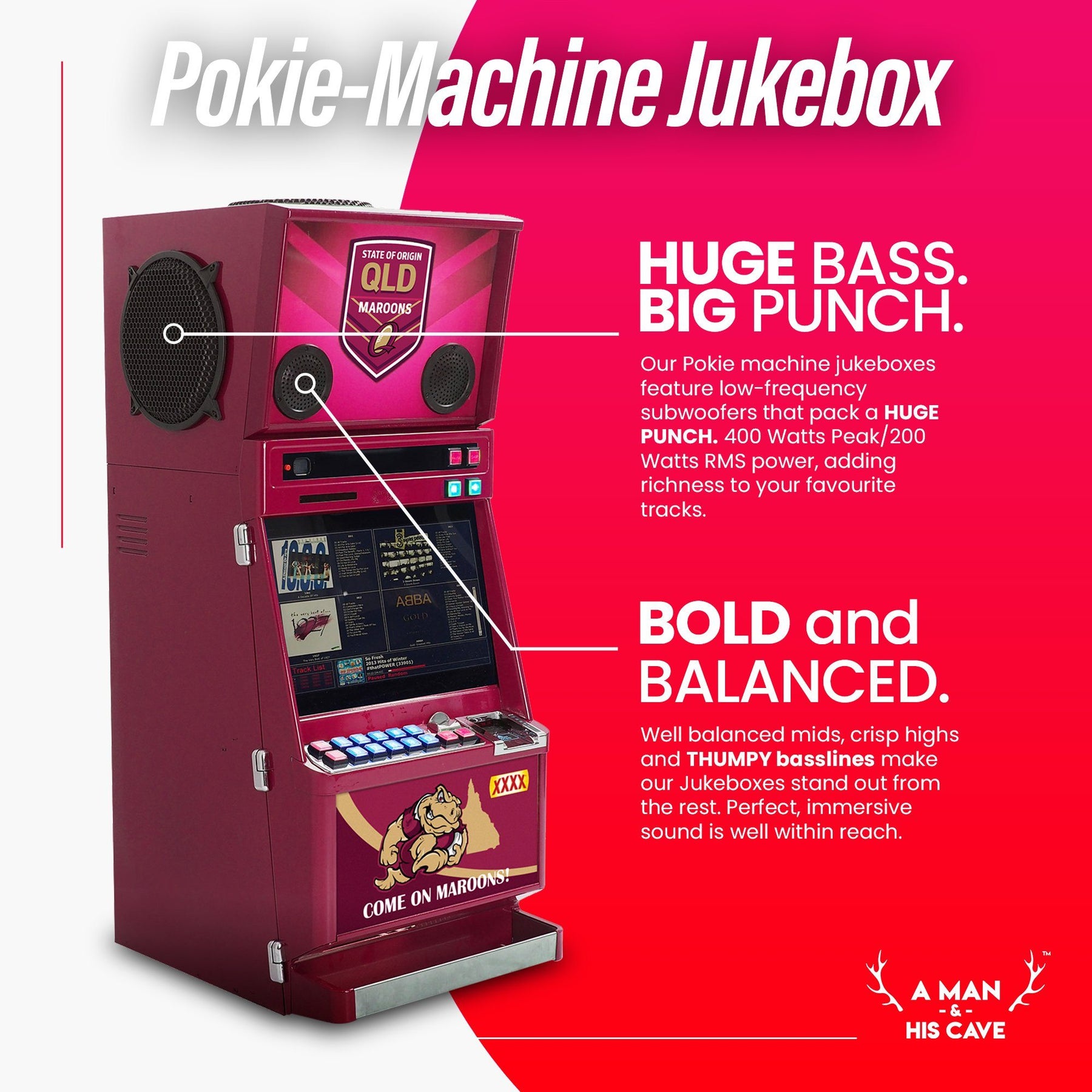 Jukebox - QLD Maroons - Pokie Jukebox