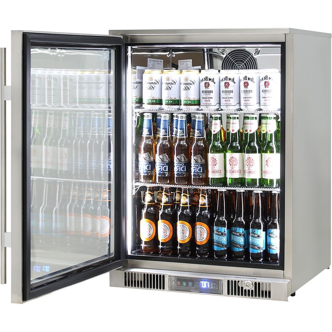 Bar Fridge - Outdoor Rhino ENVY 1 Door Bar Fridge Coldest Beer 43ºC+ Best Alfresco 316 Stainless Quiet With No Condensation (PRE-ORDER FOR LATE OCT)