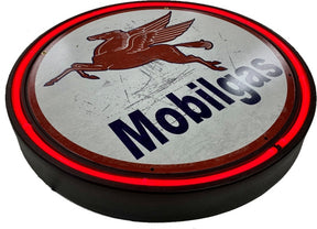 LARGE Mallory Mighty Ignition 1925 Bar Garage Wall Light Sign RED Neon