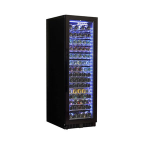 Bar Fridge - Schmick Upright Black Glass Door Wine Refrigerator Model BD425W-B