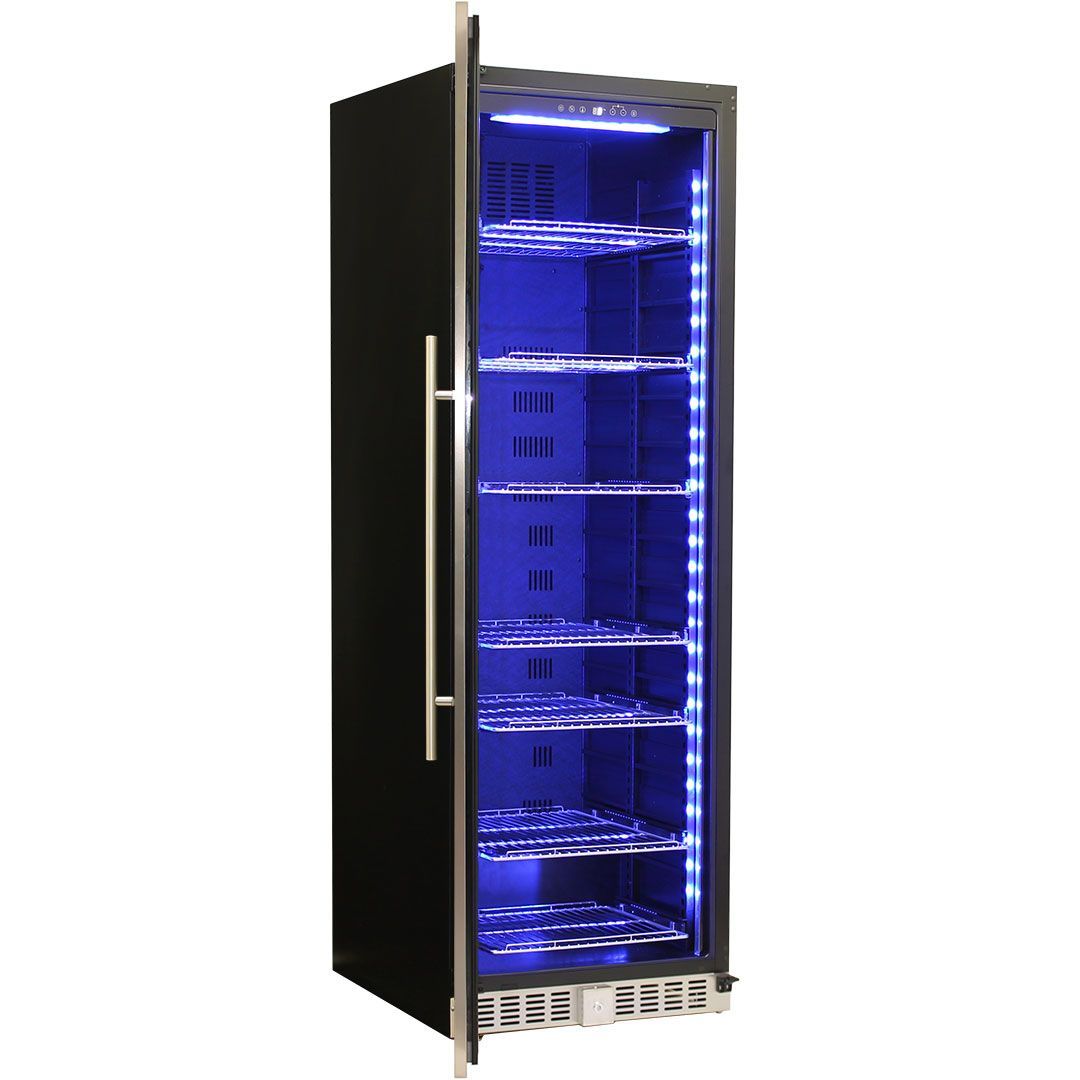 Bar Fridge - Schmick Upright Glass Door Drinks Refrigerator Model BD425B