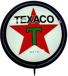 Beer Brand Signs - TEXACO Motor Oil LED Bar Lighting Wall Sign Light Button Blue