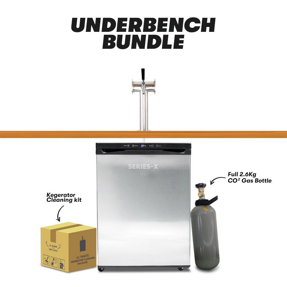 Underbench Kegerator Bundle For 50L Commercial Keg A Man & His Cave