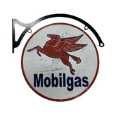 MASSIVE Mobilgas Mobil Fuel Petrol Metal Bar Wall Sign Man Cave Garage Workshop