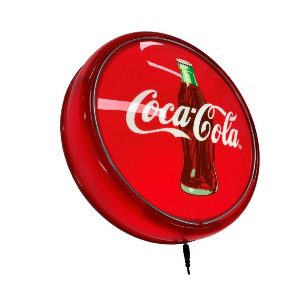 Beer Brand Signs - Coca Cola Coke Bottle RED LED Bar Lighting Wall Sign Light Button
