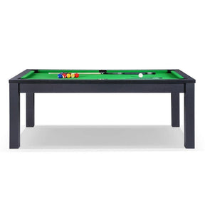 Pool Table - 7Ft Elegance Dining Pool Table Black/Green With Top Free Accessories