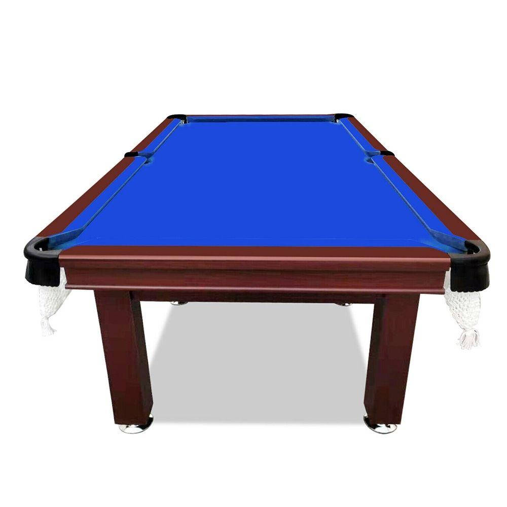 Pool Table - SMART SERIES 8FT MDF Blue Pool Table Snooker Billiards 6*Square Leg Accessory Kit