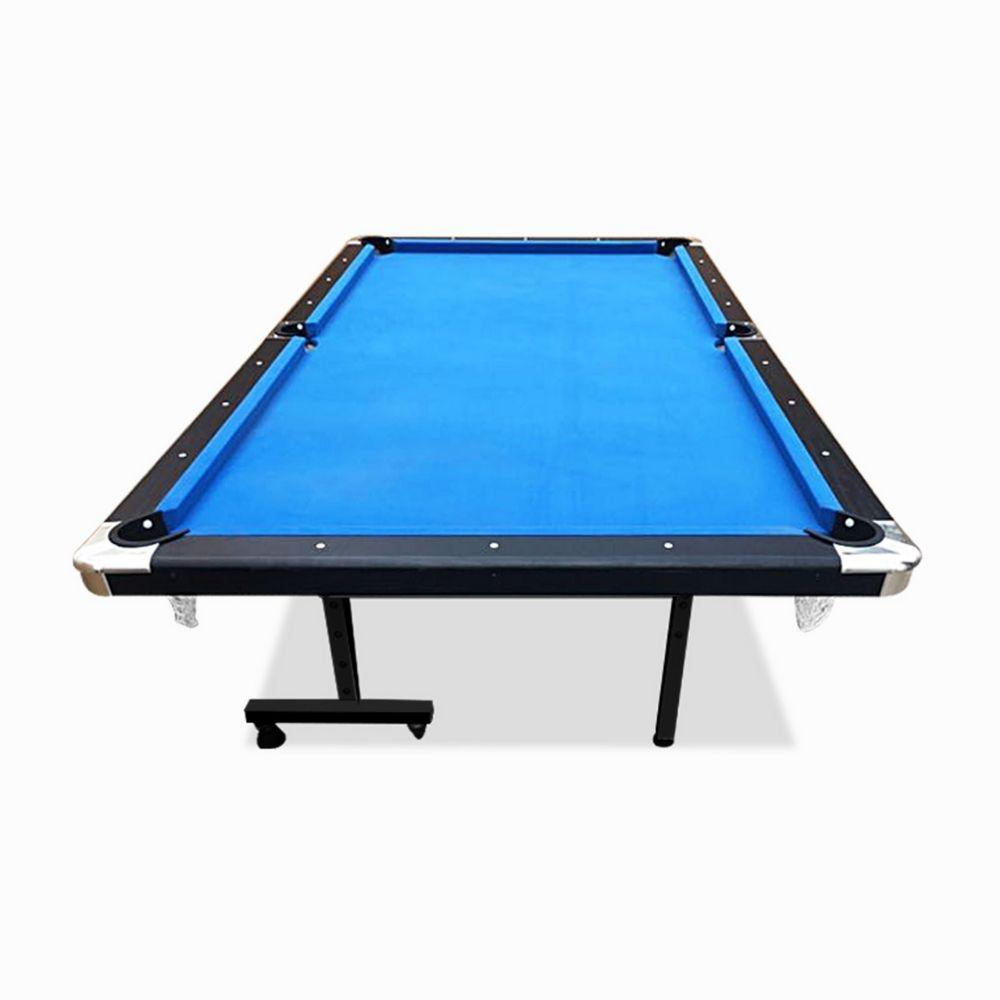 Pool Table - 7FT Blue Foldable / Fold Away Pool Billiard Table Free Accessory