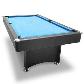 Pool Table - 2022 7Ft Modern Design Pool Table Snooker Billiard Table Black Frame With Free Accessories Blue