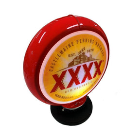 Beer Brand Signs - QLD XXXX Beer Castlemaine Bar Lighting Garage Light Sign Illuminated Globe On Base