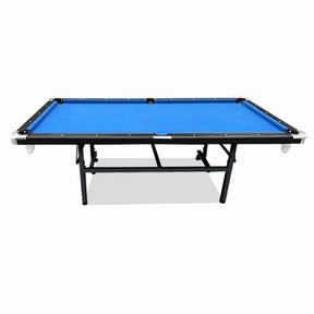 Pool Table - 8FT Blue Foldable / Fold Away Pool Billiard Table Free Accessory