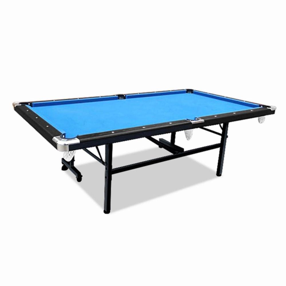 Pool Table - 8FT Blue Foldable / Fold Away Pool Billiard Table Free Accessory