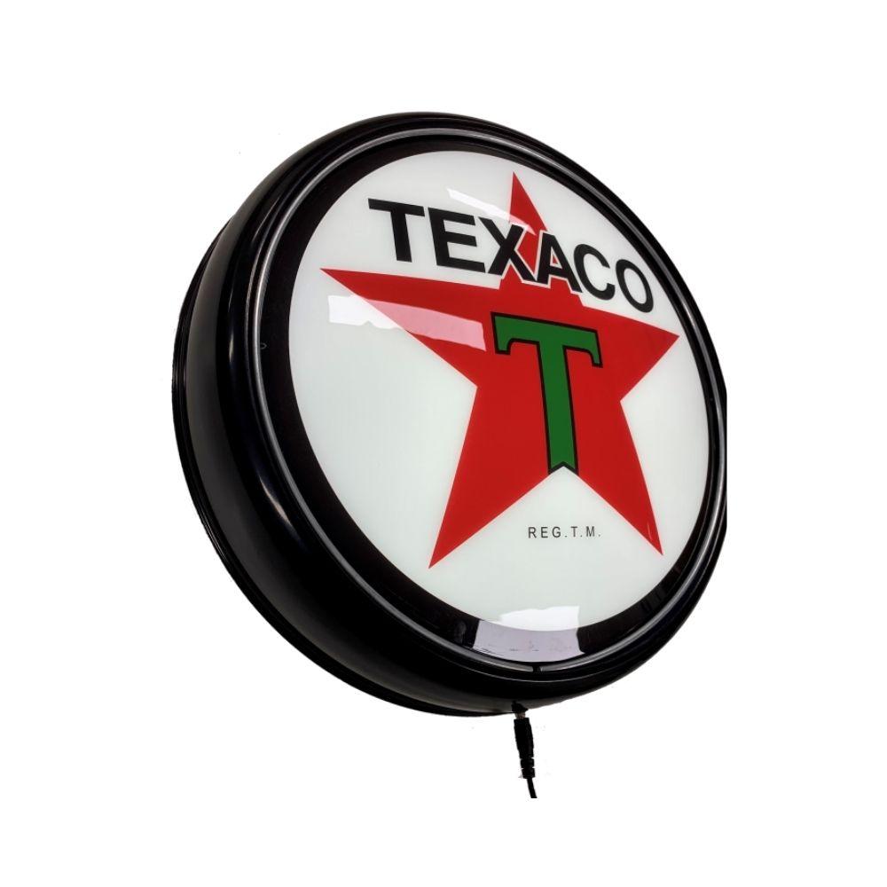Beer Brand Signs - TEXACO Motor Oil LED Bar Lighting Wall Sign Light Button BLACK