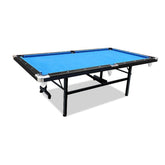 Pool Table - 7FT Blue Foldable / Fold Away Pool Billiard Table Free Accessory