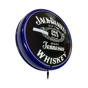 Beer Brand Signs - Jack Daniels BLUE LED Bar Lighting Wall Sign Light Button