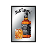 Jack Daniels Bottle Design Framed Mirror Wall Bar Sign