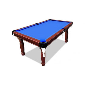 Pool Table - SMART SERIES 8FT MDF Blue Pool Table Snooker Billiards Round Leg Accessory Kit