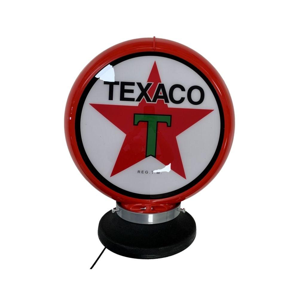 Beer Brand Signs - TEXACO Fuel Petrol Gas Bowser Bar Lighting Garage Light Sign Illuminated Globe On Base