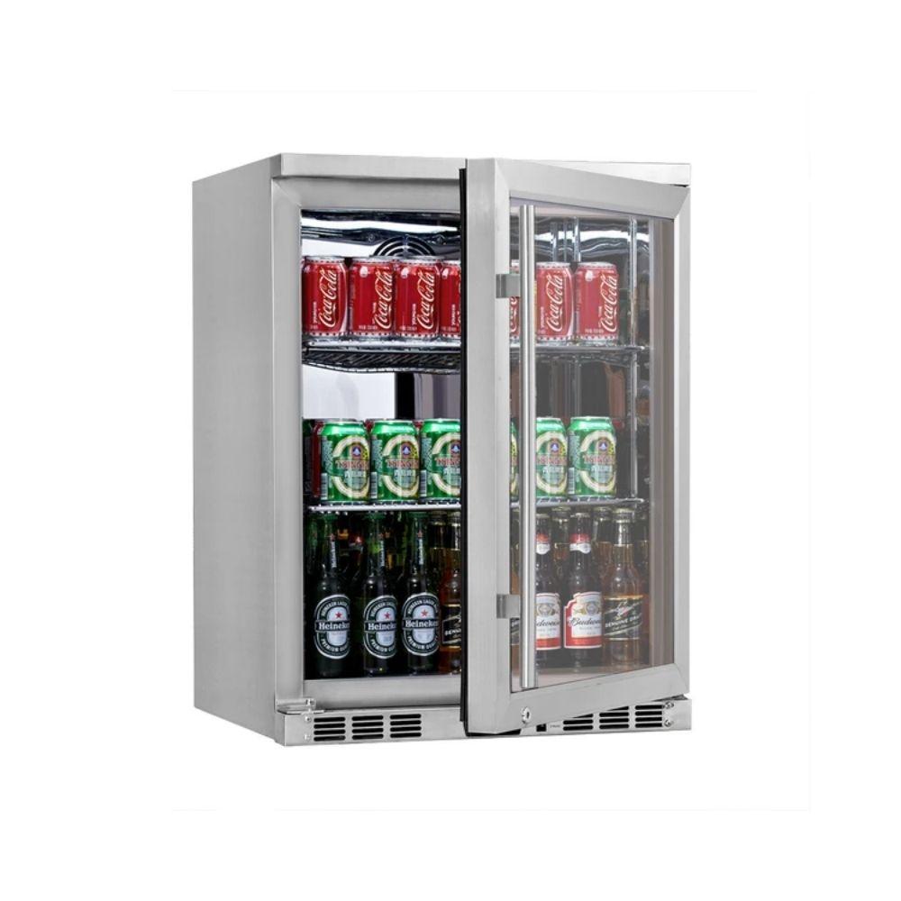 Beverage Fridge - Heating Glass Door Under Bench Beverage Fridge