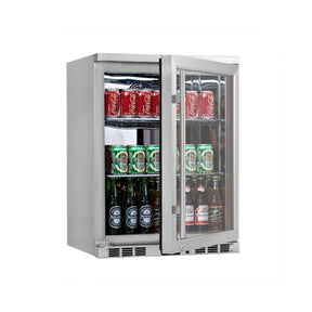 Beverage Fridge - Heating Glass Door Under Bench Beverage Fridge