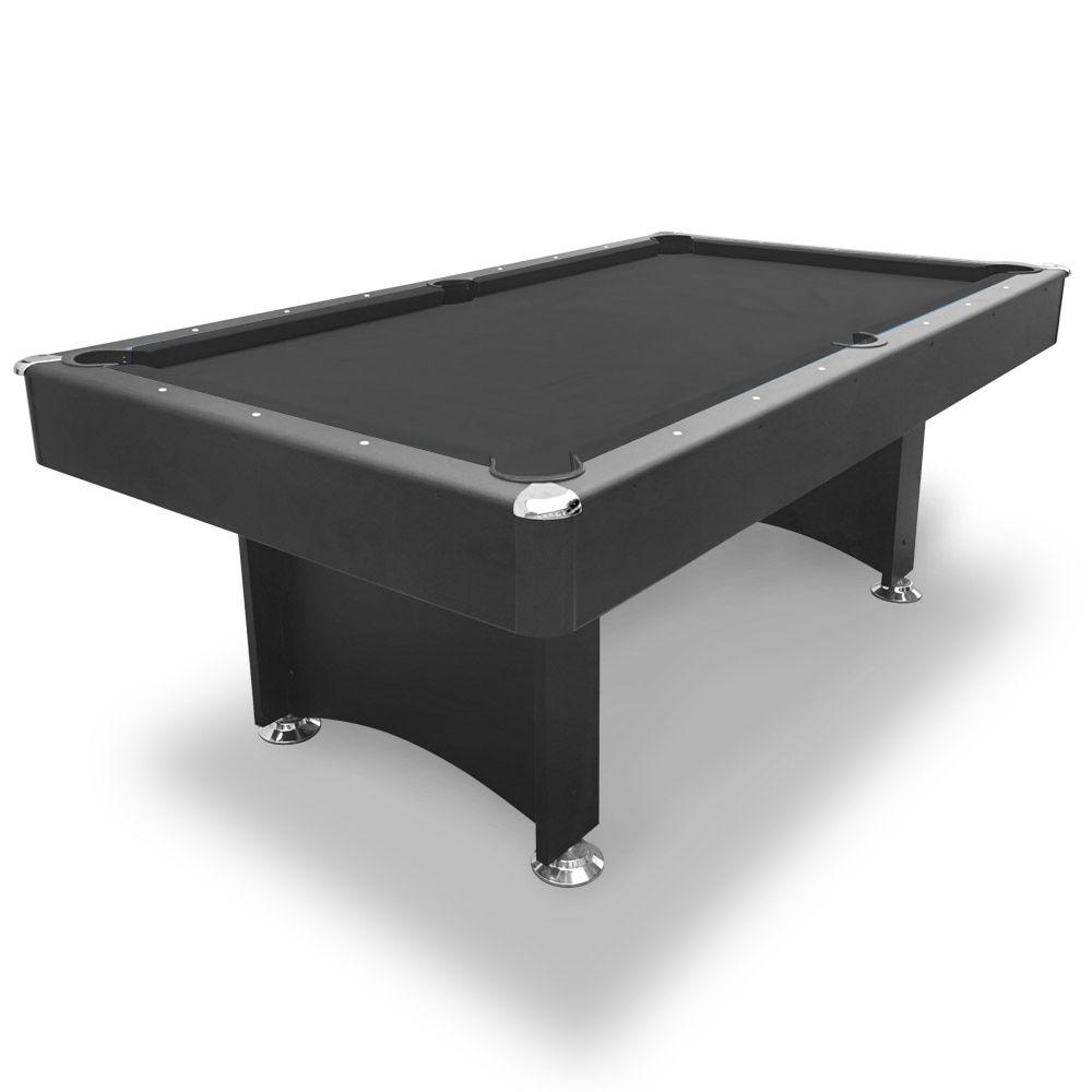 Pool Table - 2022 7Ft Modern Design Pool Table Snooker Billiard Table Black Frame With Free Accessories Black