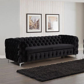 Furniture > Sofas - Jacques 3 Seater Black Colour