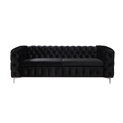 Furniture > Sofas - Jacques 3 Seater Black Colour