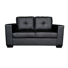 Furniture > Sofas - Nikki Sofa Black Colour 2 Seater PU Leather