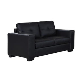 Furniture > Sofas - Nikki Sofa Black Colour 2 Seater PU Leather