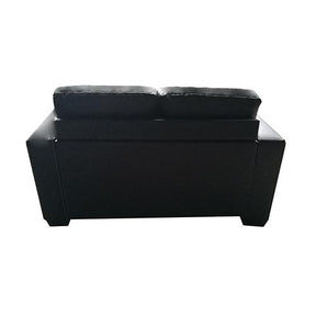 Furniture > Sofas - Nikki Sofa Black Colour 3 Seater PU Leather