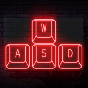 Neon Sign - WASD KEYS NEON SIGN (DELIVERED IN 3-5WKS)