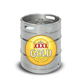 Beer Keg - XXXX GOLD 50lt Commercial Keg 3.5% A-Type Coupler [QLD]