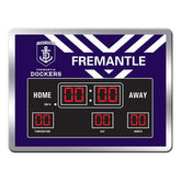 AFL Scoreboard - FREO FREMANTLE DOCKERS AFL Glass SCOREBOARD LED Clock