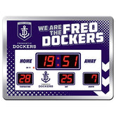 AFL Scoreboard - Fremantle Dockers Freo AFL Aussie Rules SCOREBOARD LED Clock
