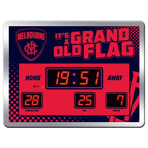 AFL Scoreboard - Melbourne Demons AFL Aussie Rules SCOREBOARD LED Clock