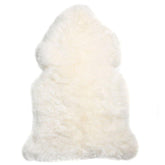 Ivory/White XXXL Long Wool Rug - Australian Merino Sheepskin