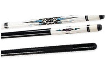 Four two-piece 57 inch timber cues